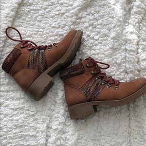 Brown Mossimo Patterned Boots